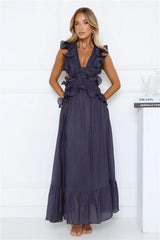 Evening Luxe Maxi Dress Navy