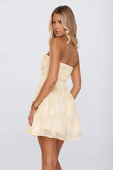 Easy Outfit Moment Strapless Mini Dress Yellow