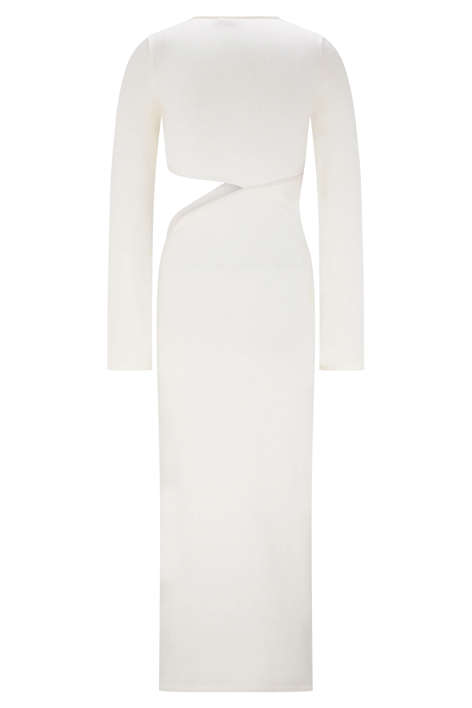 Azariah Long Sleeve Knit Midi Dress - Ivory